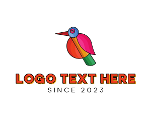 Geometric Creative Bird logo