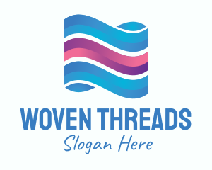 Modern Banner Waves logo design