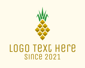 Geometric Modern Pineapple  logo