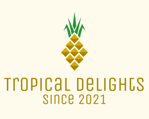 Geometric Modern Pineapple  logo