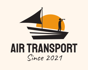 Sea Transport Boat  logo design