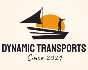 Sea Transport Boat  logo design