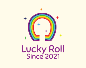 Cute Lucky Rainbow logo design