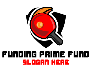 Ping Pong Paddle logo design