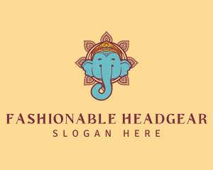 Festive Elephant Animal logo design