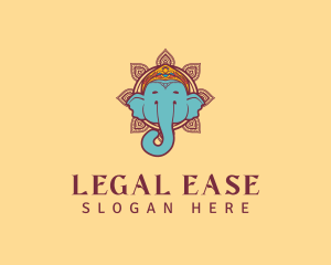 Festive Elephant Animal logo