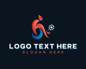 Football Wheelchair Soccer Logo