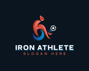 Football Wheelchair Soccer logo design