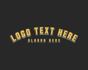 Masculine Retro Bar Logo