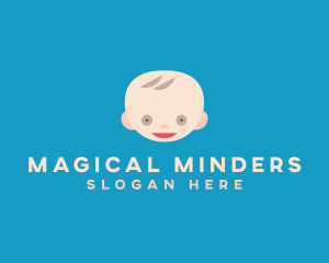 Cute Baby Head  logo design