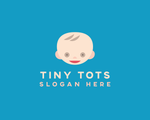 Cute Baby Head  logo design