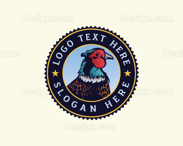 Pheasant Bird Wildlife Logo