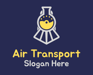 Science Flask Train logo design