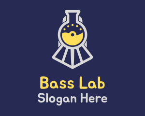 Science Flask Train logo design