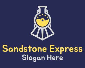 Science Flask Train logo design