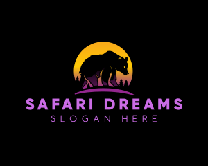 Wild Bear Safari logo design