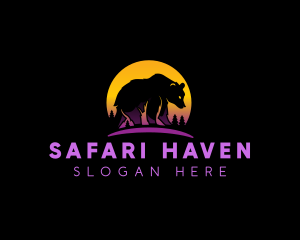 Wild Bear Safari logo design