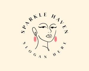 Beauty Woman Jewelry logo design