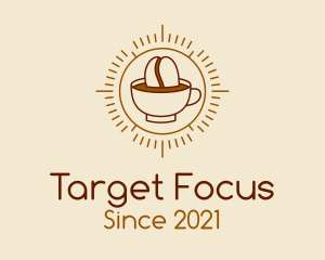 Brewed Coffee Target  logo design