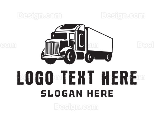 Delivery Trailer Truck Logo