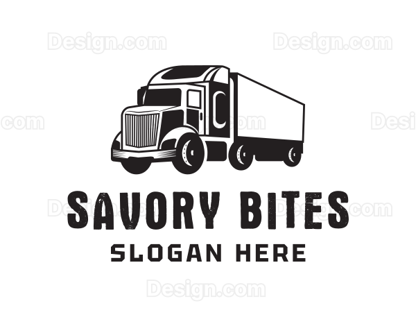 Delivery Trailer Truck Logo