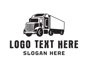 Delivery Trailer Truck  logo