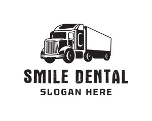 Delivery Trailer Truck  Logo