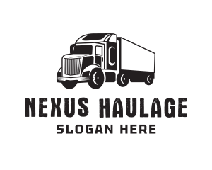 Delivery Trailer Truck  logo design