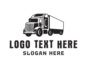 Trailer - Delivery Trailer Truck logo design