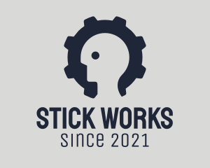 Industrial Human Worker logo design