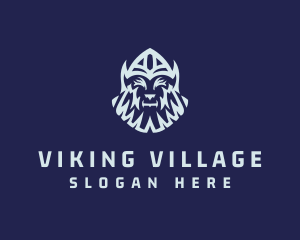 Old Viking Face logo design