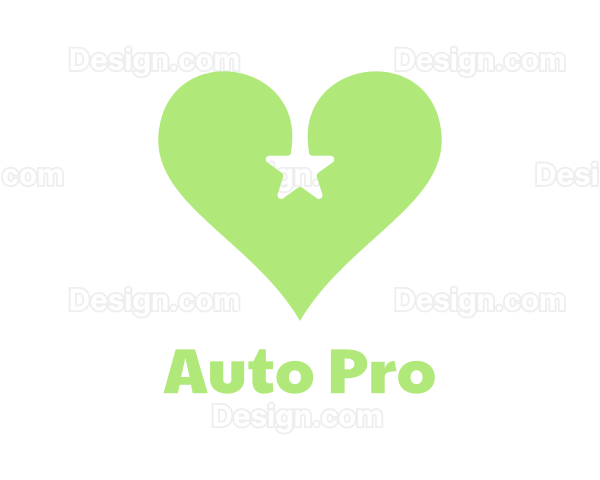 Green Star Heart Logo