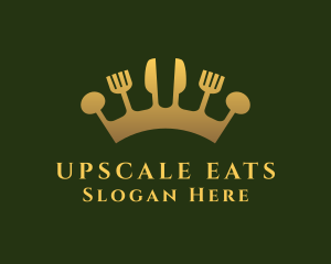 Royal Cutlery Crown Dining logo design