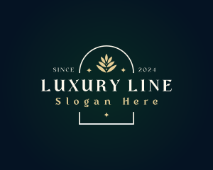 Luxury Nature Leaf logo design