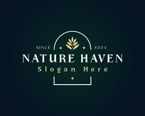 Luxury Nature Leaf logo design