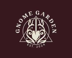 Garden Vine Shovel logo design