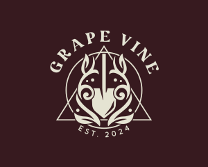 Garden Vine Shovel logo design