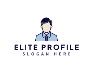 Businessman Profile Person logo design