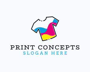 Shirt Print Wave logo