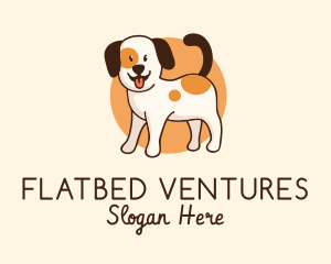 Cute Puppy Grooming Logo