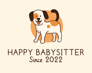 Cute Puppy Grooming logo design