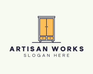 Cabinet Dresser Furniture logo design