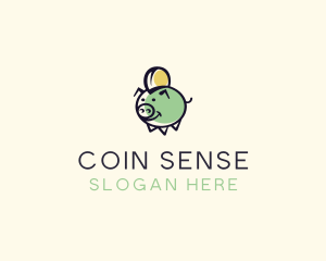 Piggy Money Savings logo design