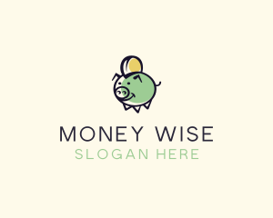 Piggy Money Savings logo design