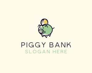 Piggy Money Savings logo design