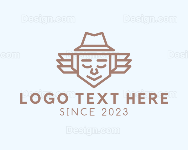 Minimalist Father Hat Logo