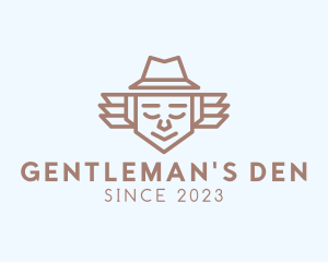 Minimalist Father Hat logo design