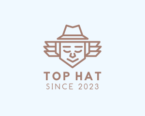 Minimalist Father Hat logo design