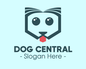 Cute Pet Dog logo design