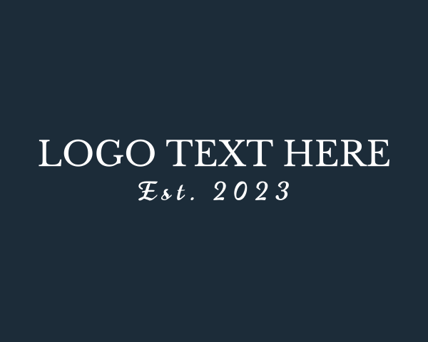 Typeface logo example 3